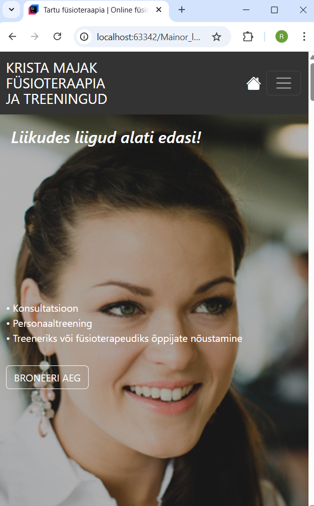 avalehe uus mobiilivaade