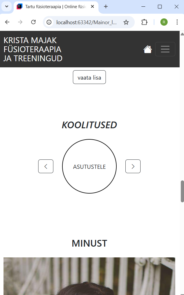 koolitused uus mobiilivaade