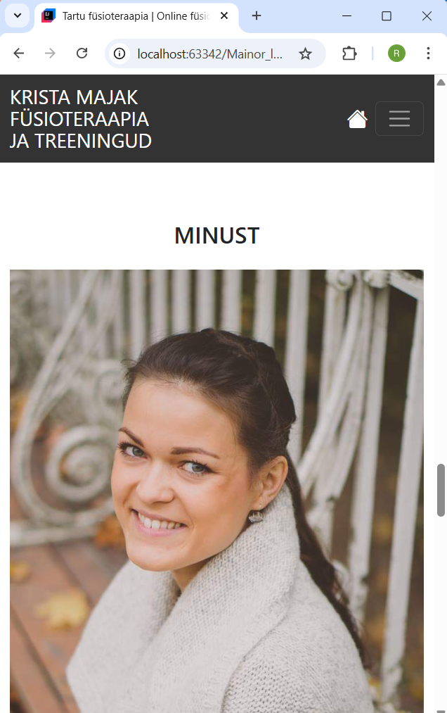 minust - vana mobiilivaade